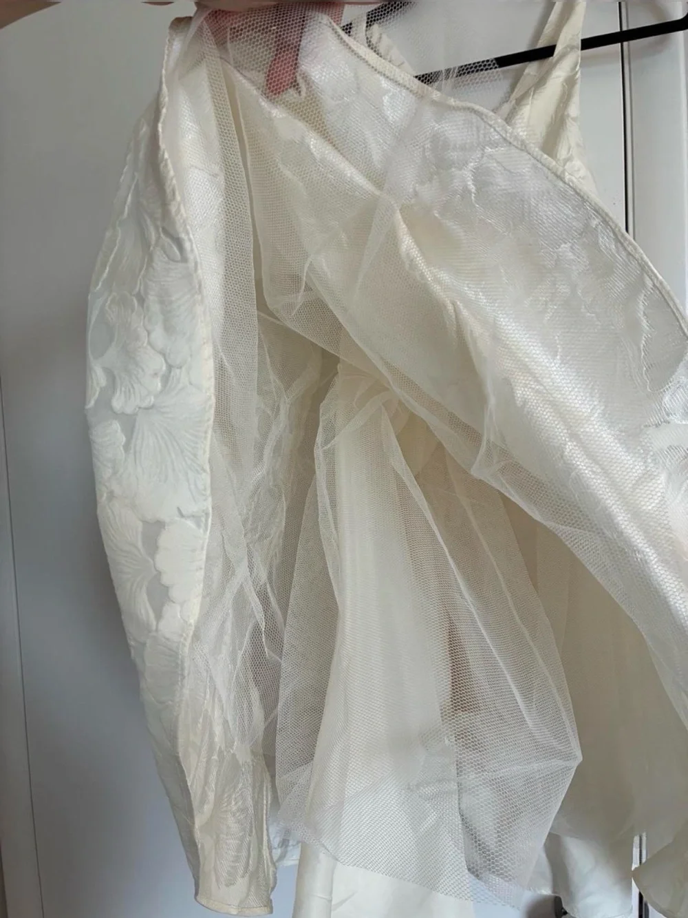 Azazie flower girl formal dress size 12 years off white
